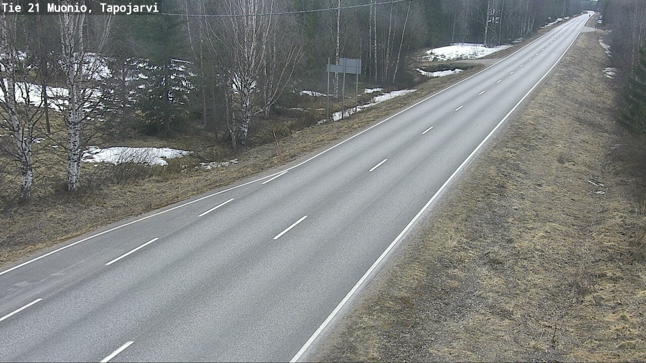 Weather Camera Image Väg 21 Muonio, Tapojärvi, Muonio, Lappi