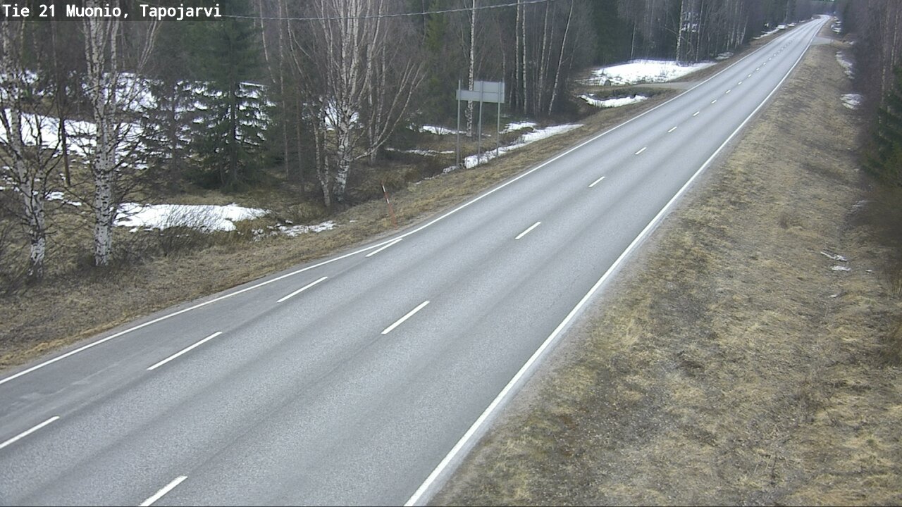 Weather Camera Image Väg 21 Muonio, Tapojärvi, Muonio, Lappi