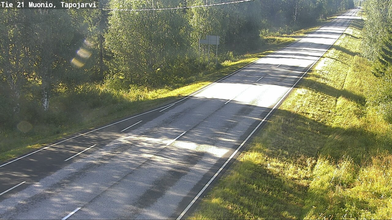 Weather Camera Image Road 21 Muonio, Tapojärvi, Muonio, Lappi