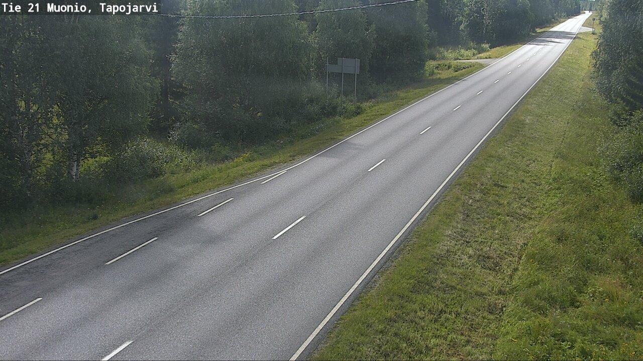 Weather Camera Image Väg 21 Muonio, Tapojärvi, Muonio, Lappi