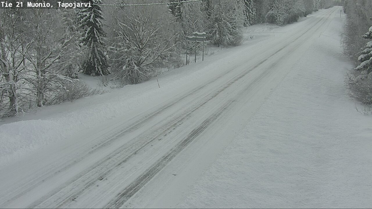 Weather Camera Image Road 21 Muonio, Tapojärvi, Muonio, Lappi