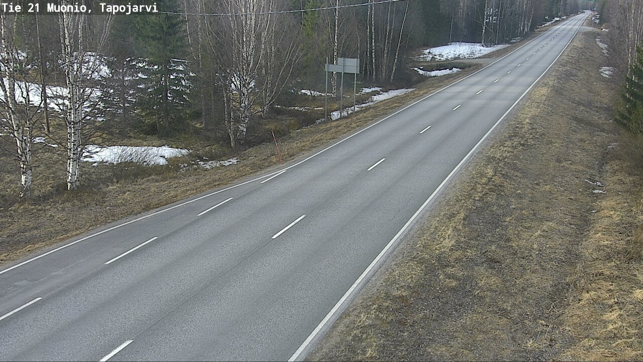 Weather Camera Image Väg 21 Muonio, Tapojärvi, Muonio, Lappi