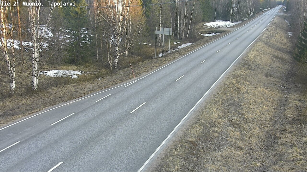 Kelikamerat Kuva Tie 21 Muonio, Tapojärvi, Muonio, Lappi
