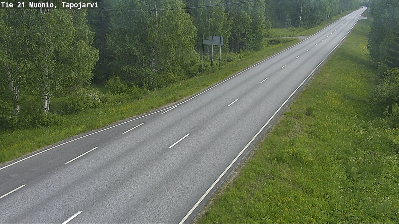 Kelikamerat Kuva Tie 21 Muonio, Tapojärvi, Muonio, Lappi