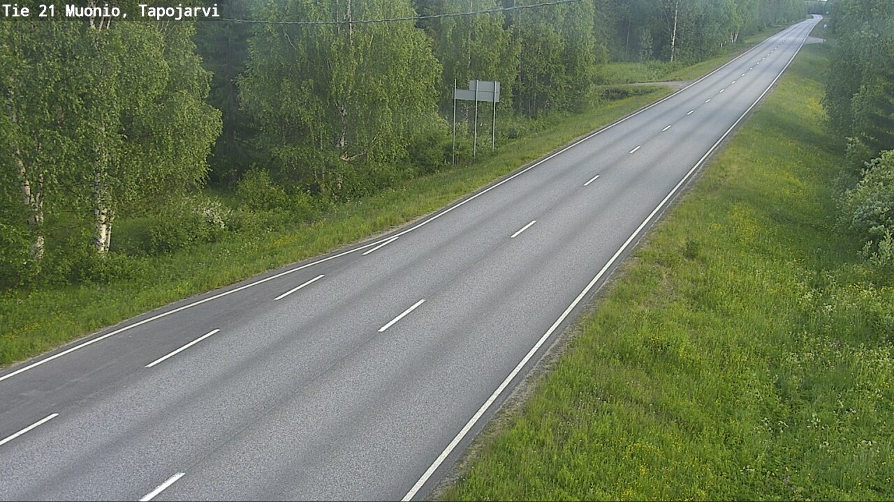 Kelikamerat Kuva Tie 21 Muonio, Tapojärvi, Muonio, Lappi