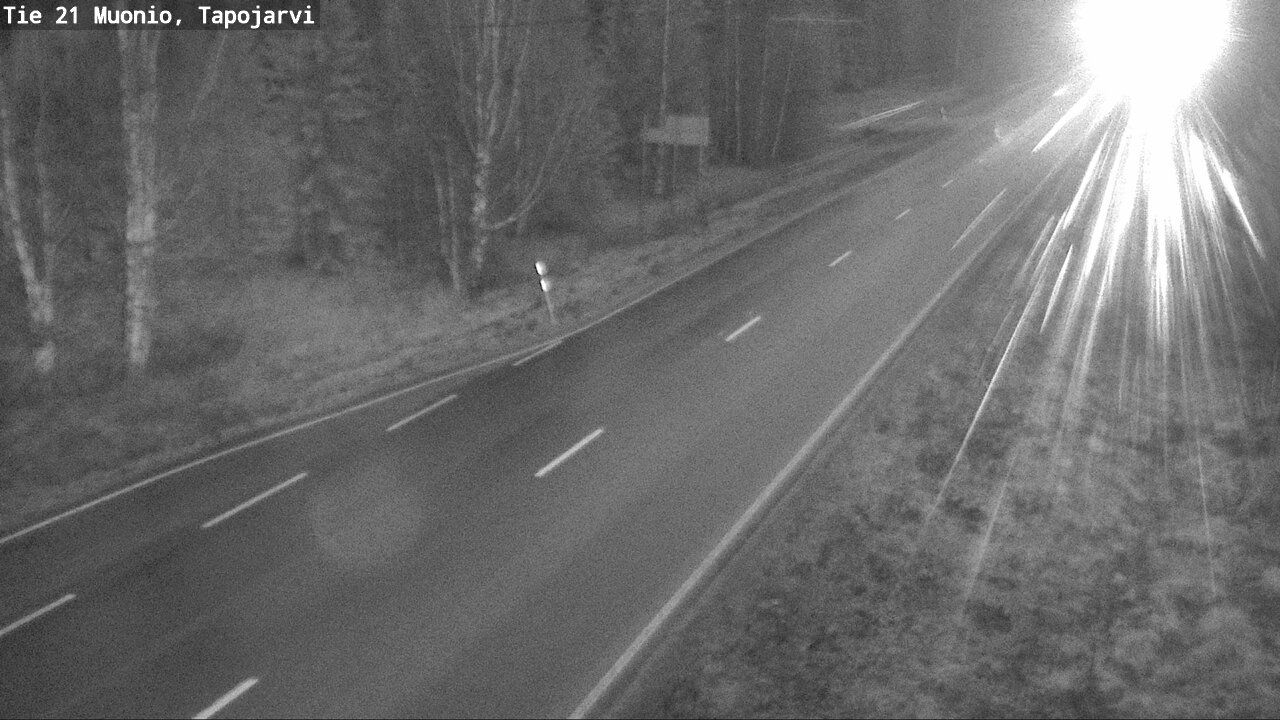 Kelikamerat Kuva Tie 21 Muonio, Tapojärvi, Muonio, Lappi