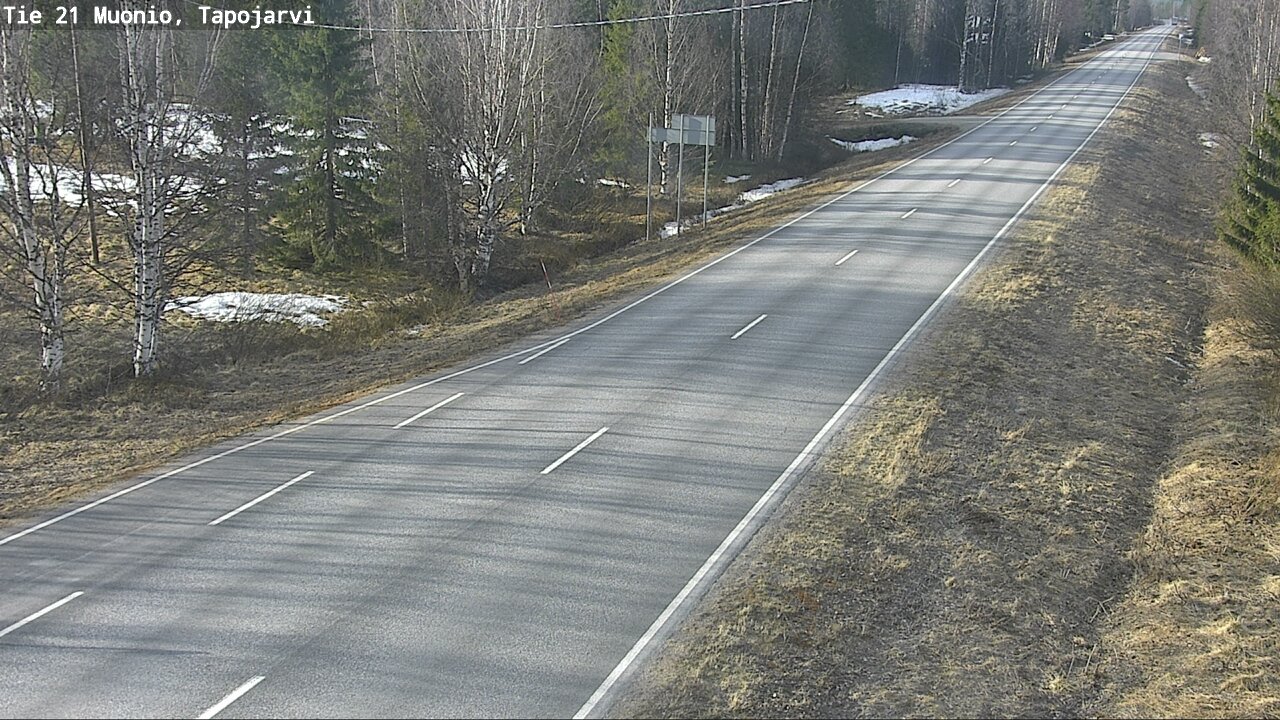 Weather Camera Image Road 21 Muonio, Tapojärvi, Muonio, Lappi
