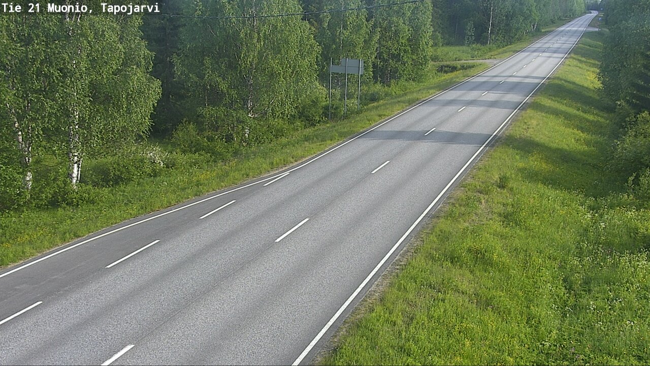 Kelikamerat Kuva Tie 21 Muonio, Tapojärvi, Muonio, Lappi