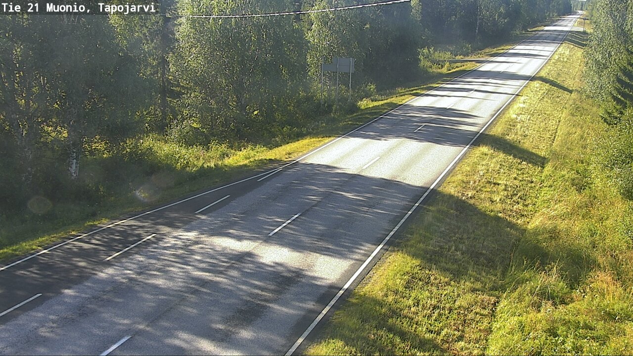 Weather Camera Image Road 21 Muonio, Tapojärvi, Muonio, Lappi
