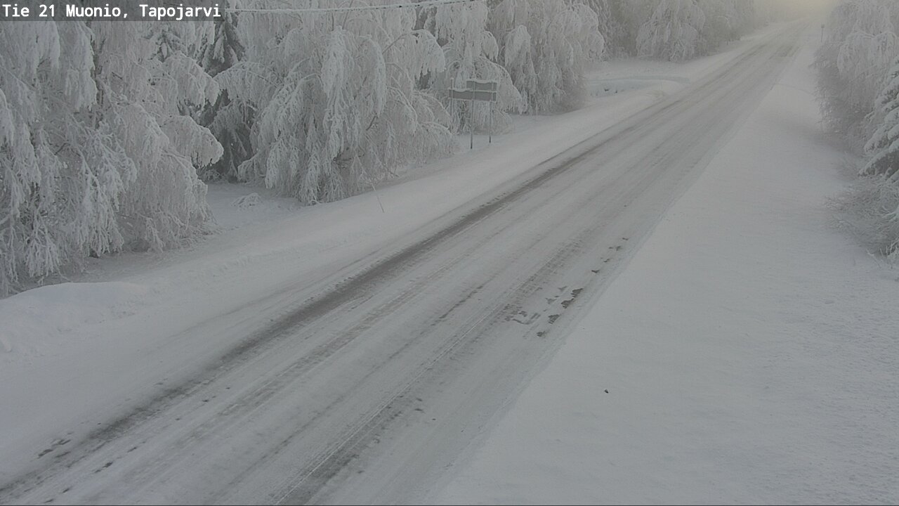 Kelikamerat Kuva Tie 21 Muonio, Tapojärvi, Muonio, Lappi