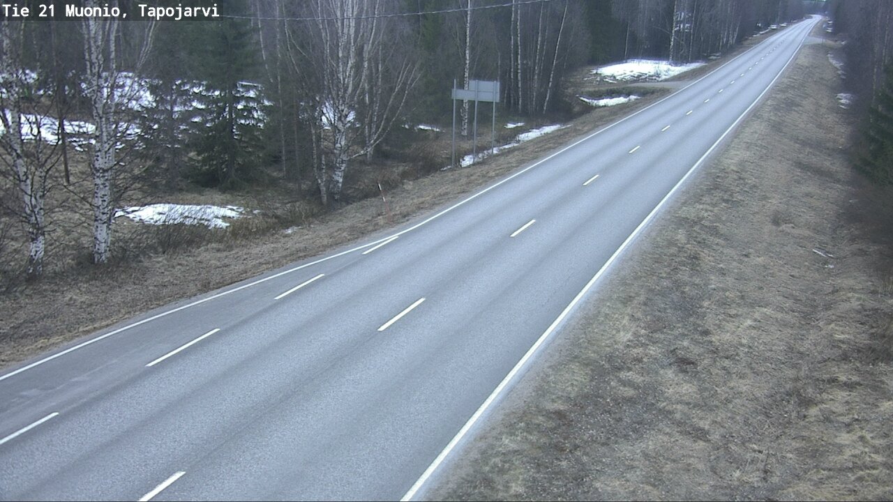 Weather Camera Image Road 21 Muonio, Tapojärvi, Muonio, Lappi