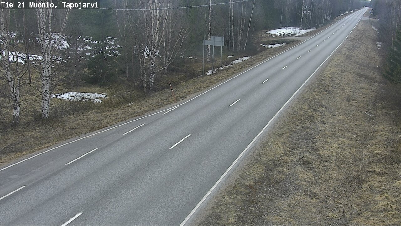 Weather Camera Image Road 21 Muonio, Tapojärvi, Muonio, Lappi