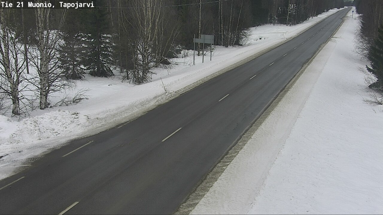 Kelikamerat Kuva Tie 21 Muonio, Tapojärvi, Muonio, Lappi