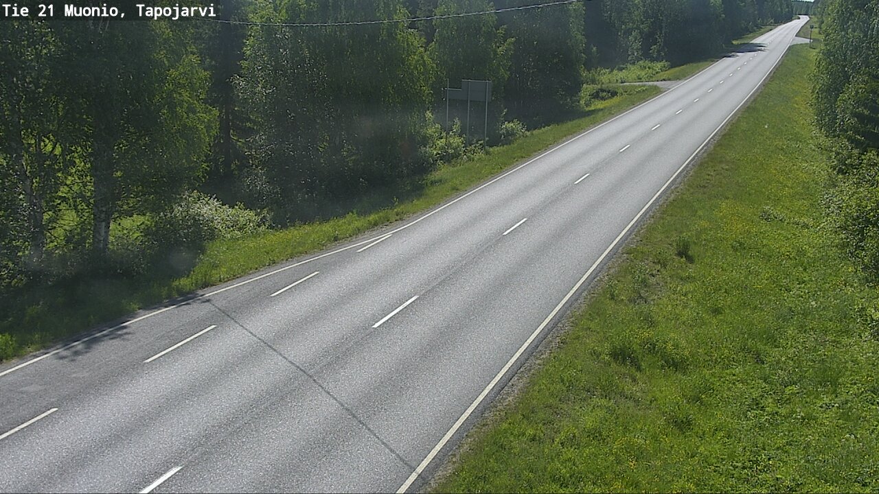 Kelikamerat Kuva Tie 21 Muonio, Tapojärvi, Muonio, Lappi