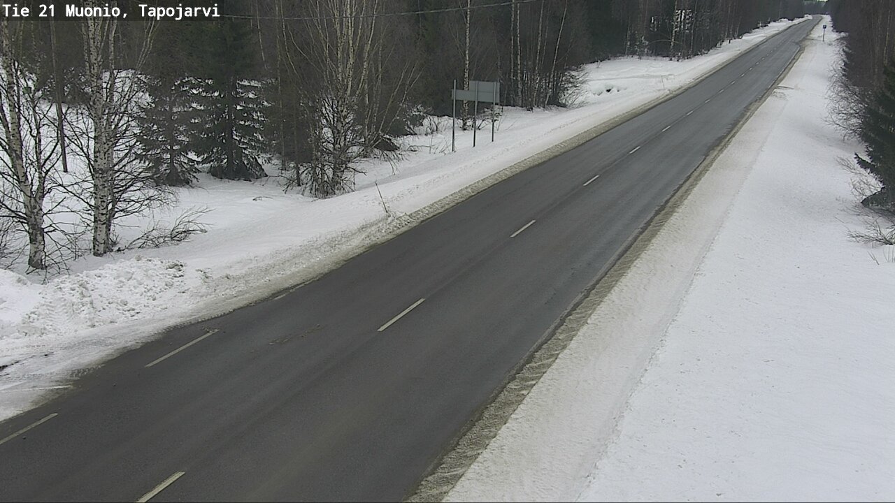 Kelikamerat Kuva Tie 21 Muonio, Tapojärvi, Muonio, Lappi