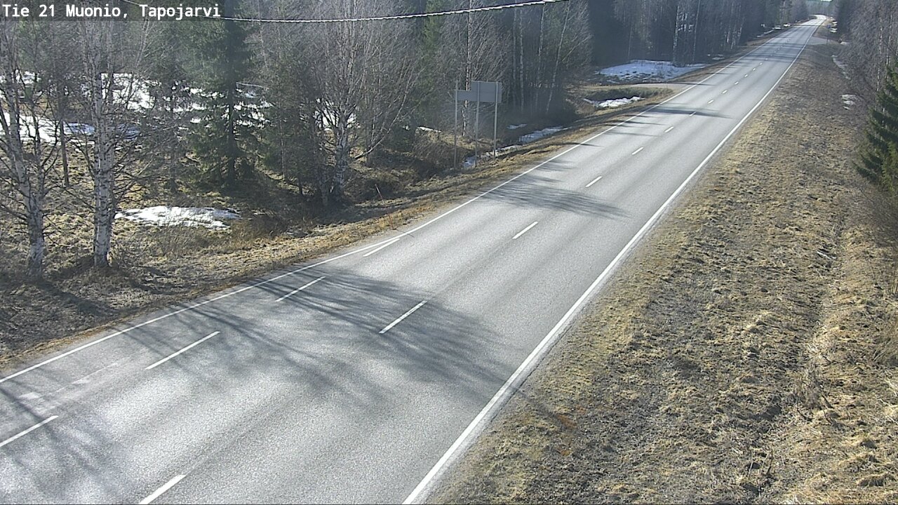 Weather Camera Image Road 21 Muonio, Tapojärvi, Muonio, Lappi