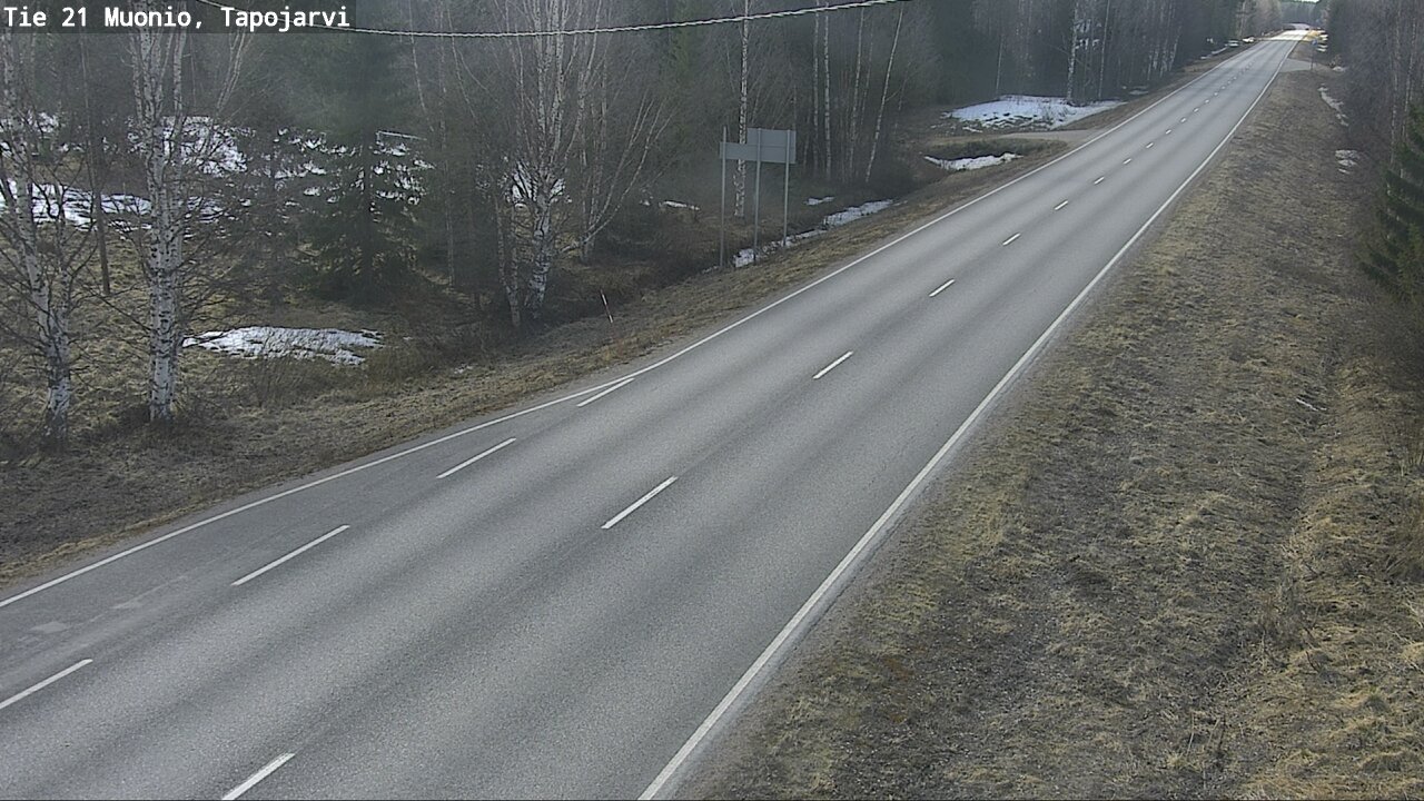 Weather Camera Image Road 21 Muonio, Tapojärvi, Muonio, Lappi
