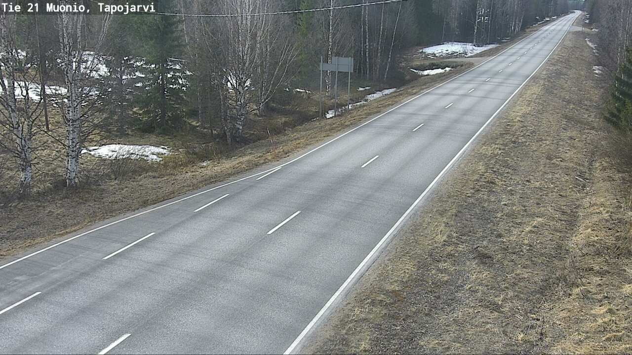 Weather Camera Image Road 21 Muonio, Tapojärvi, Muonio, Lappi