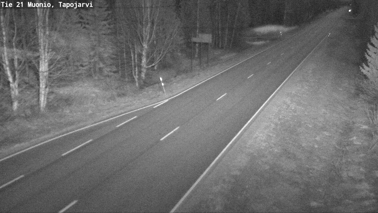 Weather Camera Image Road 21 Muonio, Tapojärvi, Muonio, Lappi