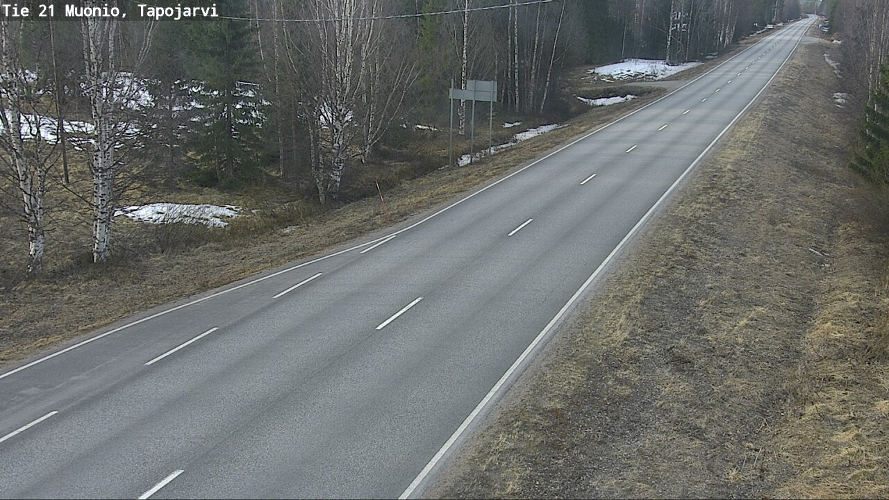 Weather Camera Image Road 21 Muonio, Tapojärvi, Muonio, Lappi