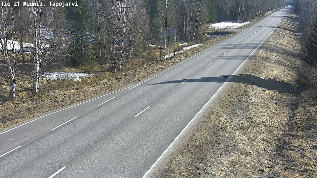 Weather Camera Image Väg 21 Muonio, Tapojärvi, Muonio, Lappi