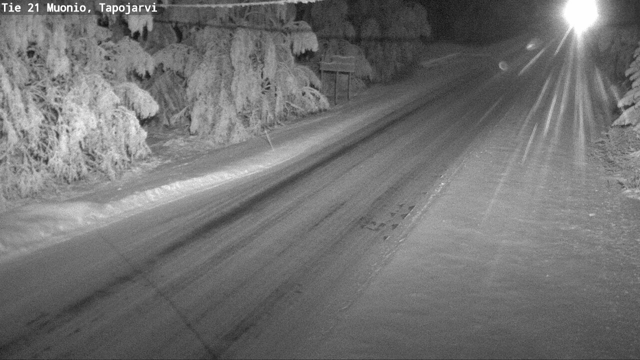 Kelikamerat Kuva Tie 21 Muonio, Tapojärvi, Muonio, Lappi