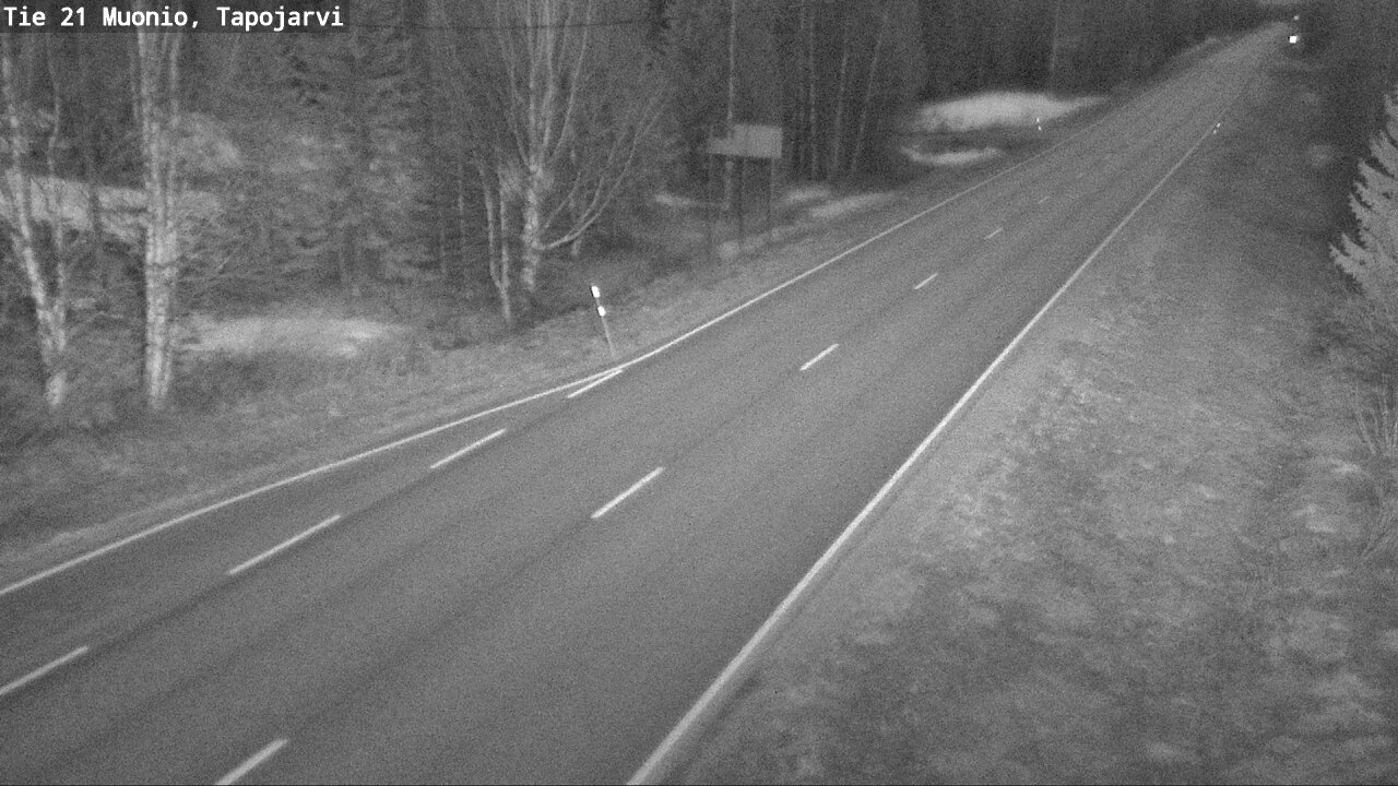 Weather Camera Image Väg 21 Muonio, Tapojärvi, Muonio, Lappi