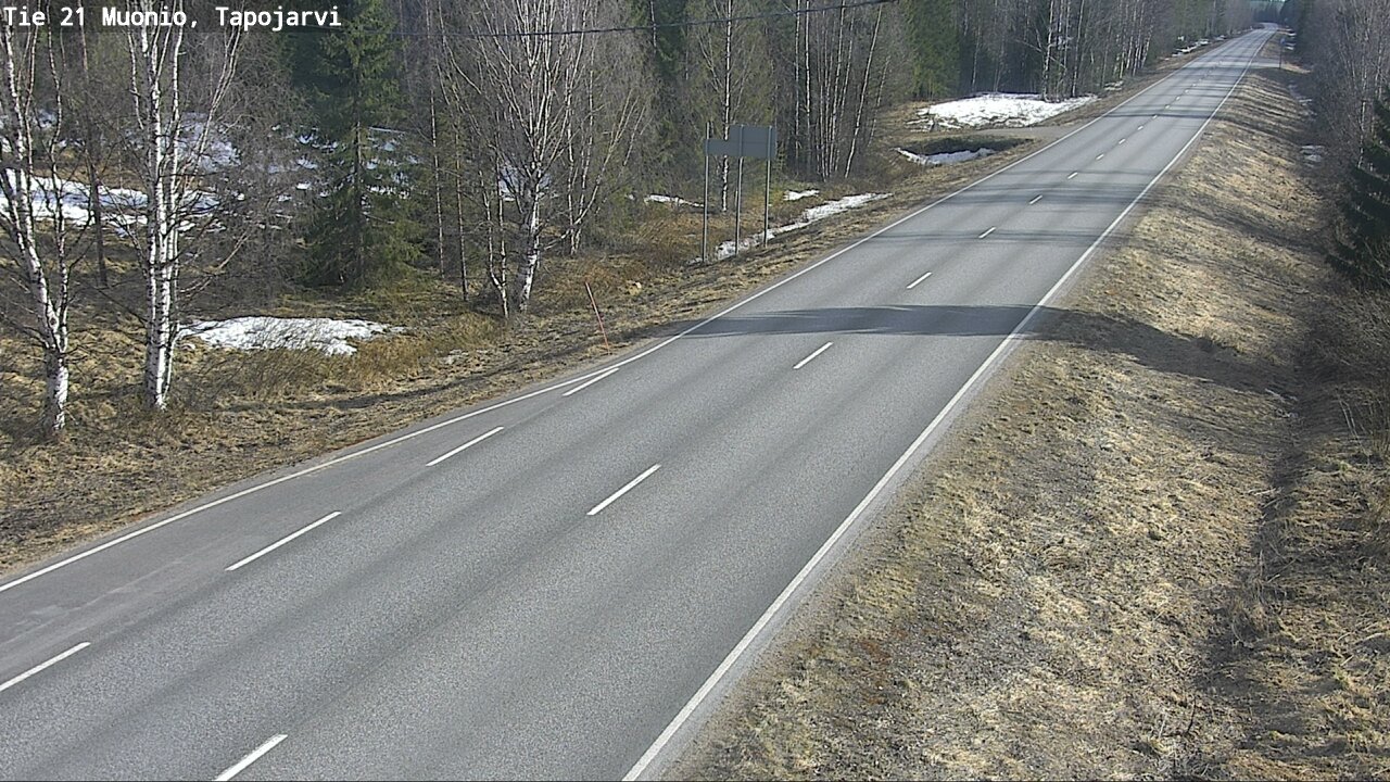 Weather Camera Image Väg 21 Muonio, Tapojärvi, Muonio, Lappi
