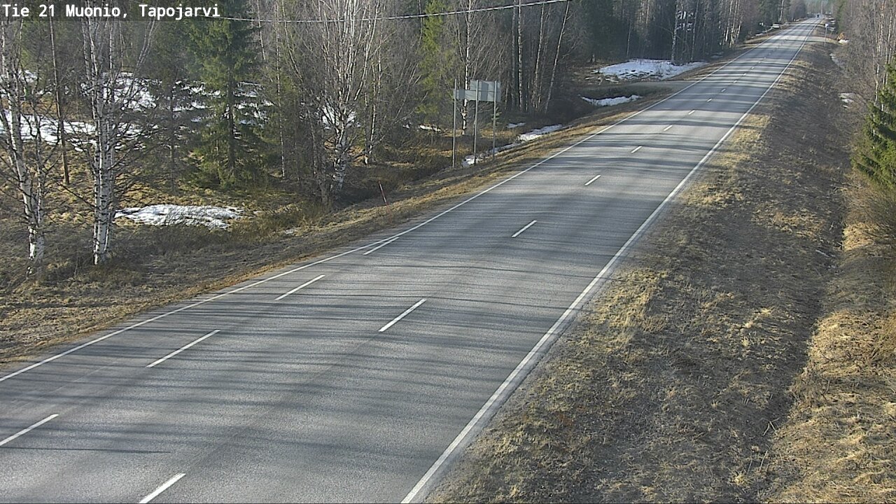 Weather Camera Image Road 21 Muonio, Tapojärvi, Muonio, Lappi