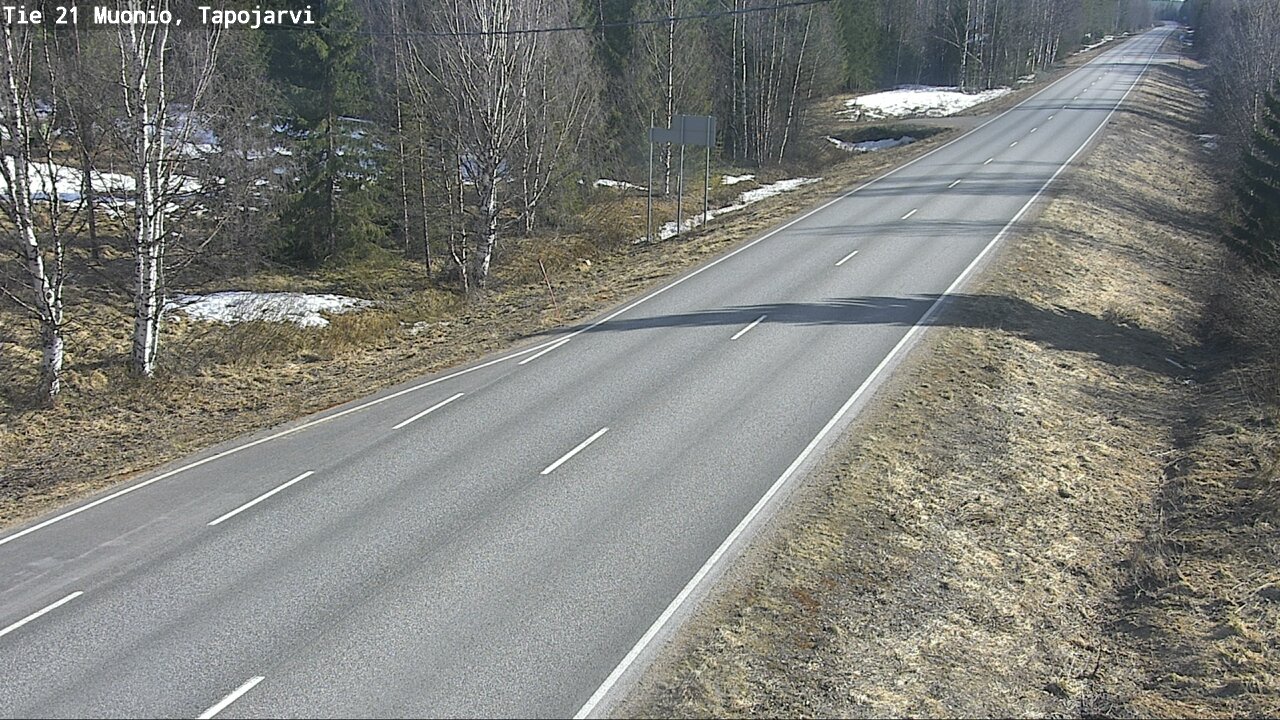 Weather Camera Image Väg 21 Muonio, Tapojärvi, Muonio, Lappi