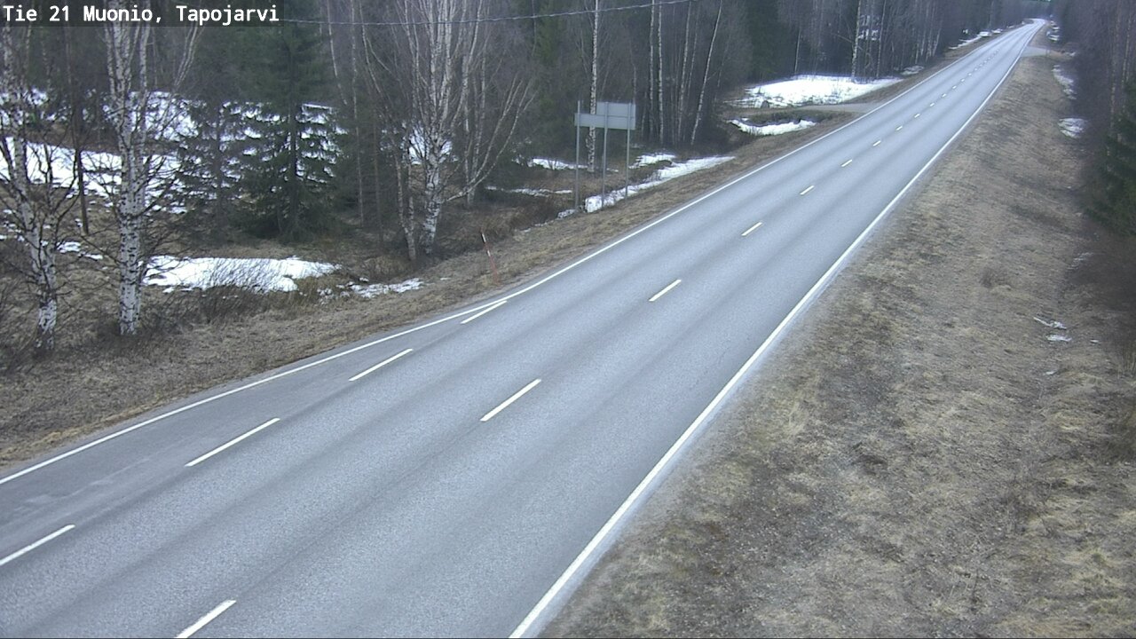 Weather Camera Image Väg 21 Muonio, Tapojärvi, Muonio, Lappi