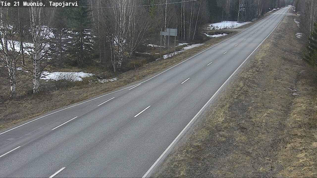 Weather Camera Image Väg 21 Muonio, Tapojärvi, Muonio, Lappi