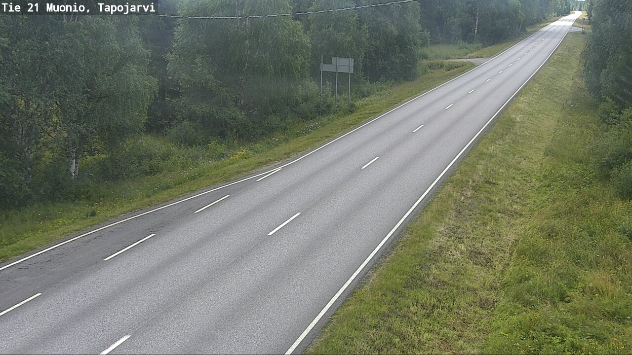 Weather Camera Image Väg 21 Muonio, Tapojärvi, Muonio, Lappi