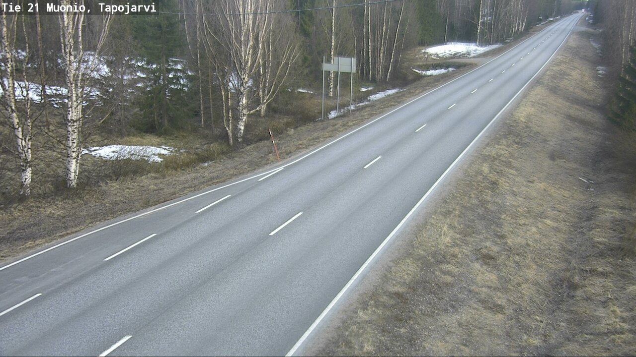 Weather Camera Image Väg 21 Muonio, Tapojärvi, Muonio, Lappi