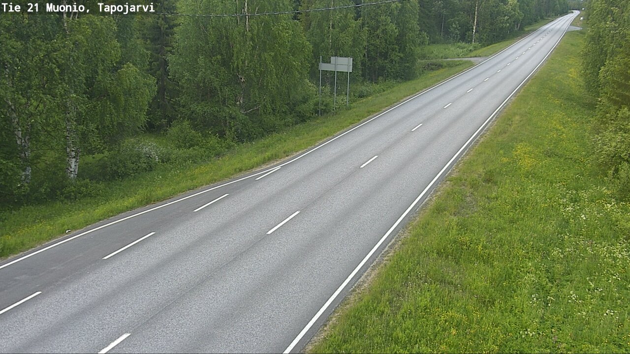 Kelikamerat Kuva Tie 21 Muonio, Tapojärvi, Muonio, Lappi