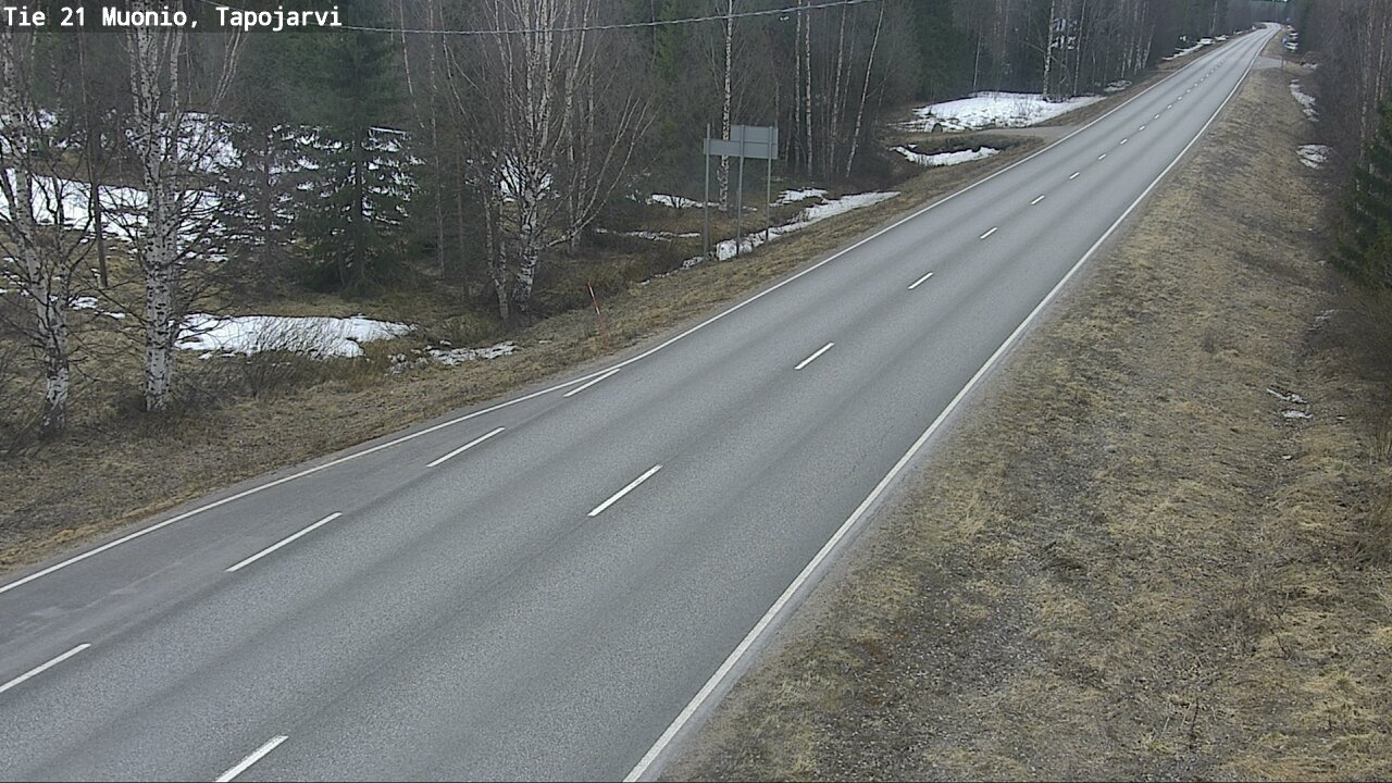 Weather Camera Image Väg 21 Muonio, Tapojärvi, Muonio, Lappi