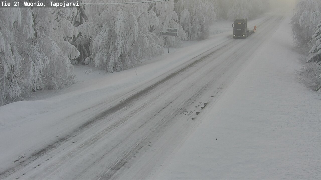 Kelikamerat Kuva Tie 21 Muonio, Tapojärvi, Muonio, Lappi