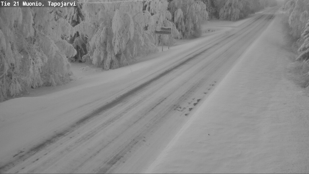 Kelikamerat Kuva Tie 21 Muonio, Tapojärvi, Muonio, Lappi