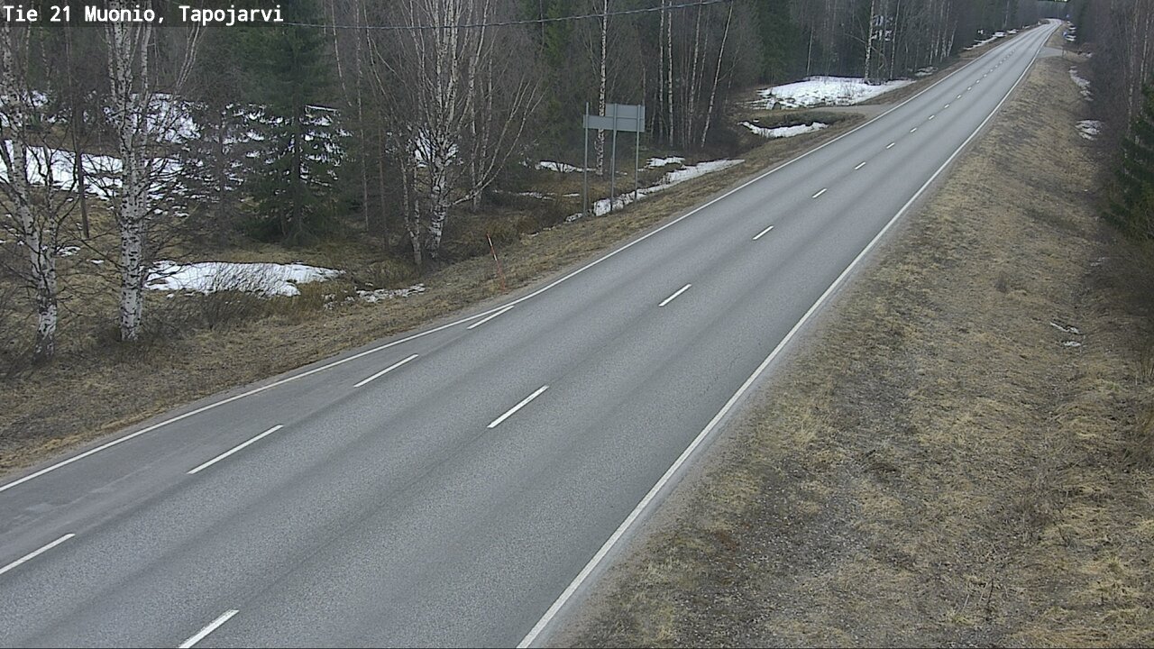 Weather Camera Image Väg 21 Muonio, Tapojärvi, Muonio, Lappi