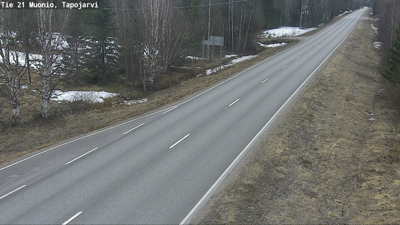 Weather Camera Image Väg 21 Muonio, Tapojärvi, Muonio, Lappi