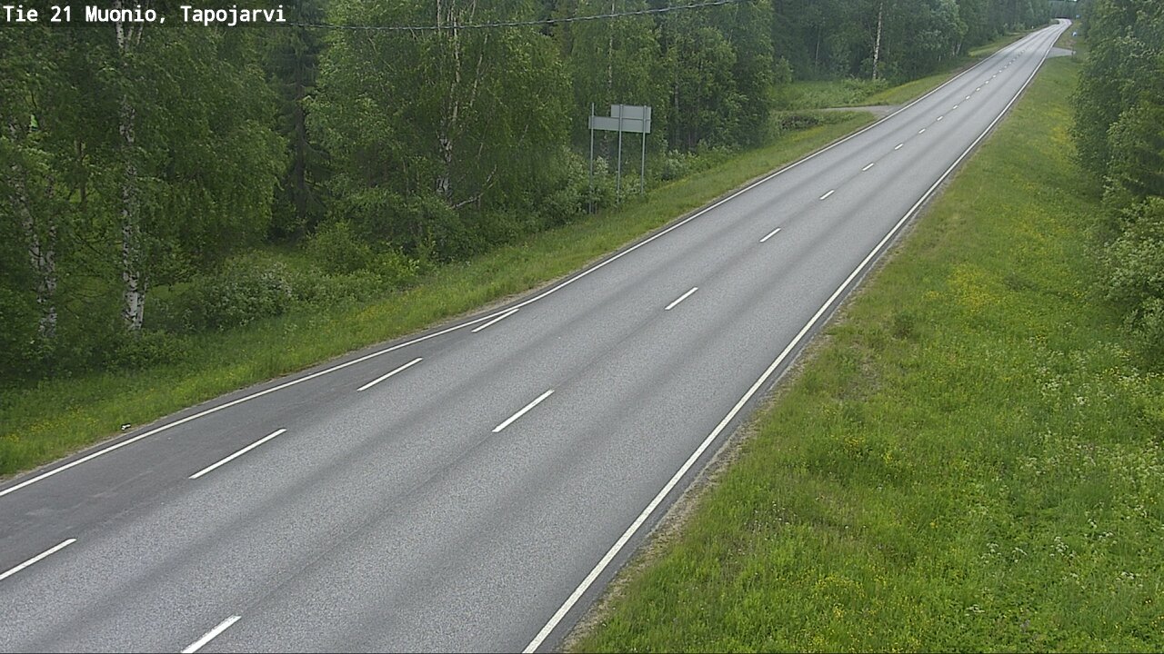 Kelikamerat Kuva Tie 21 Muonio, Tapojärvi, Muonio, Lappi