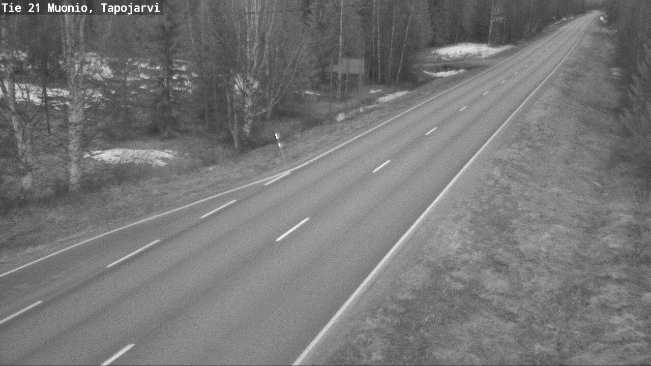 Weather Camera Image Road 21 Muonio, Tapojärvi, Muonio, Lappi