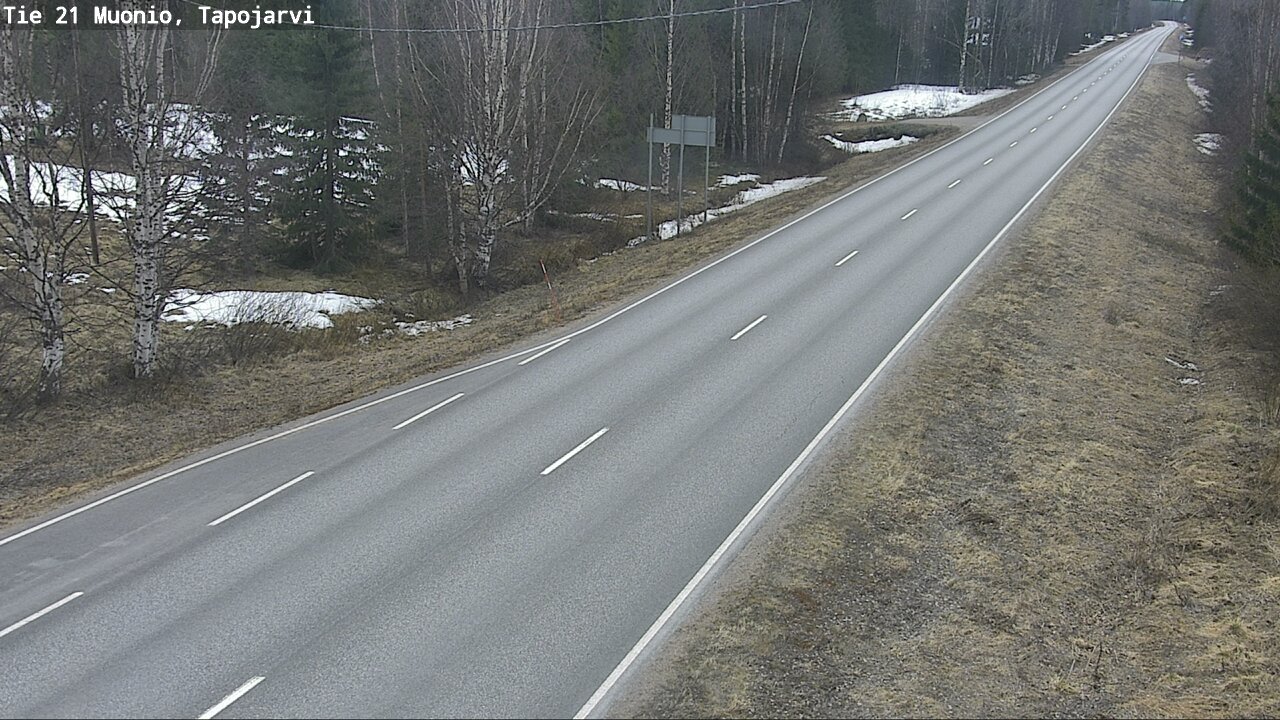 Weather Camera Image Väg 21 Muonio, Tapojärvi, Muonio, Lappi