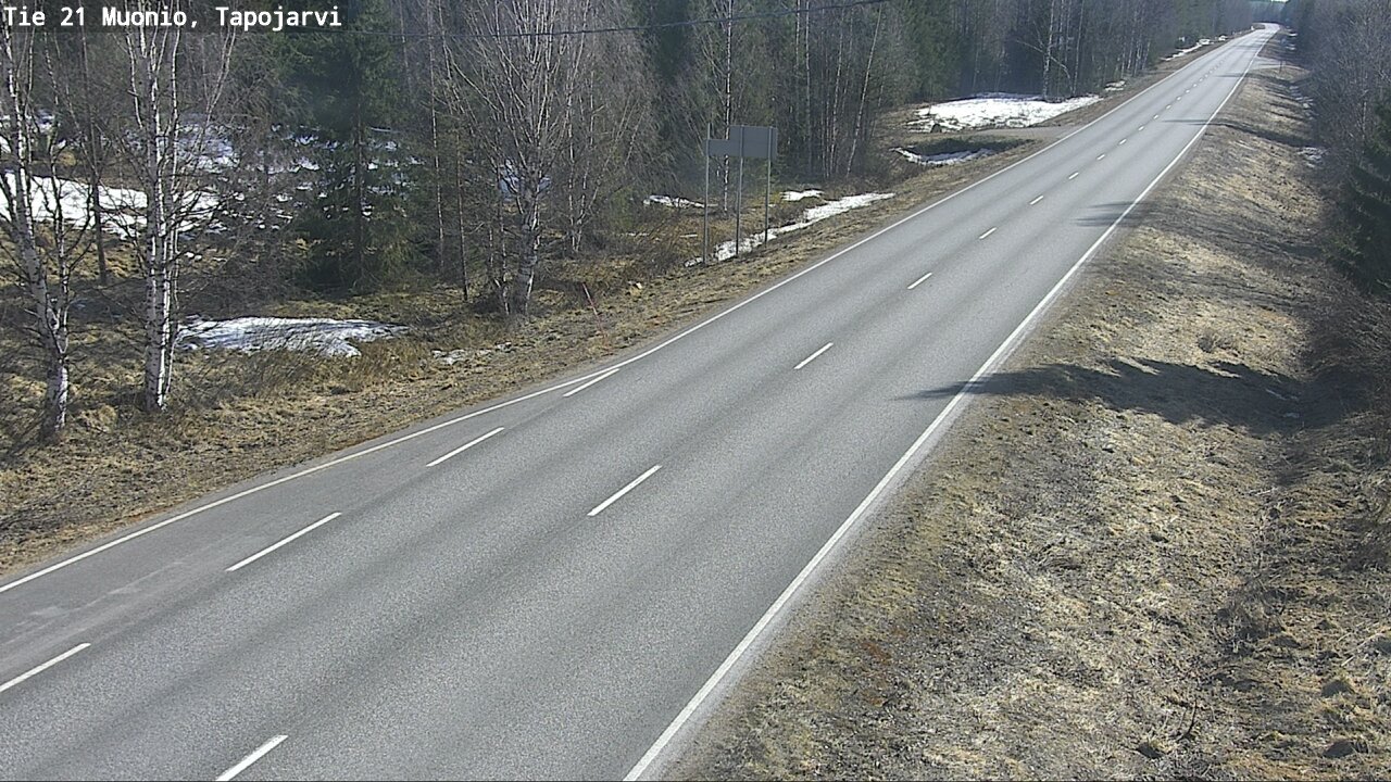 Weather Camera Image Väg 21 Muonio, Tapojärvi, Muonio, Lappi