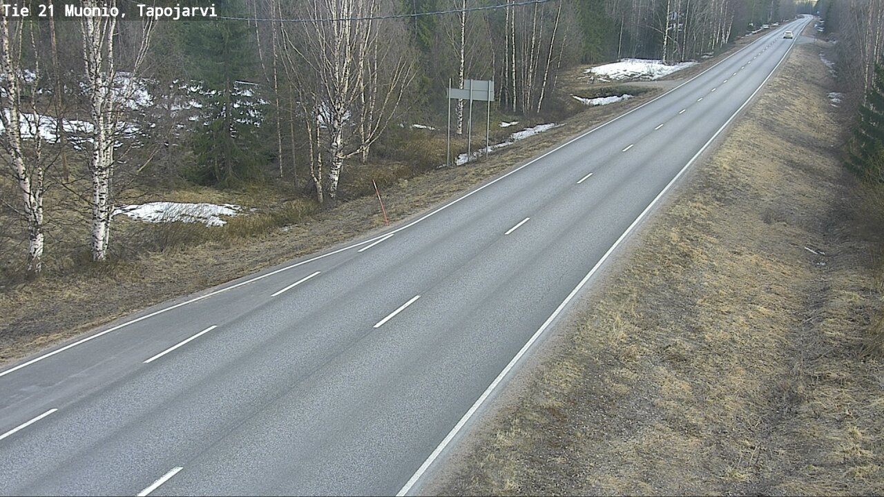 Weather Camera Image Väg 21 Muonio, Tapojärvi, Muonio, Lappi