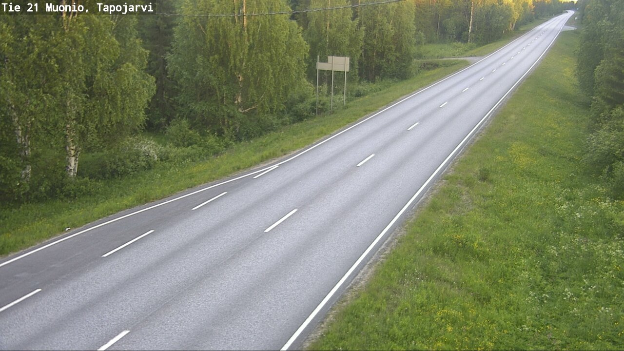 Kelikamerat Kuva Tie 21 Muonio, Tapojärvi, Muonio, Lappi