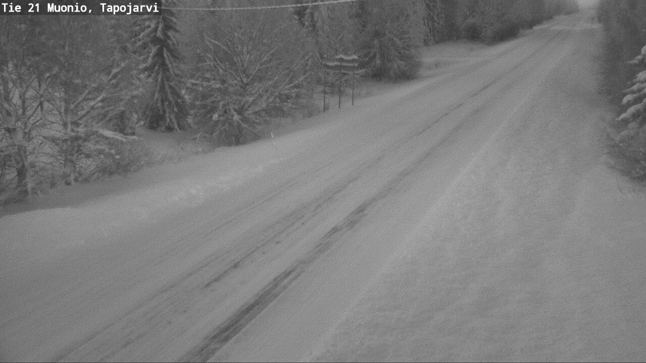 Weather Camera Image Road 21 Muonio, Tapojärvi, Muonio, Lappi