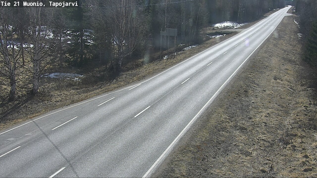 Weather Camera Image Road 21 Muonio, Tapojärvi, Muonio, Lappi