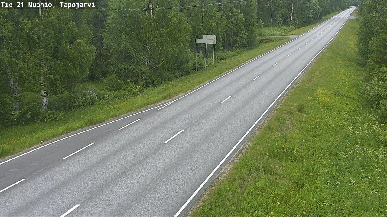 Kelikamerat Kuva Tie 21 Muonio, Tapojärvi, Muonio, Lappi