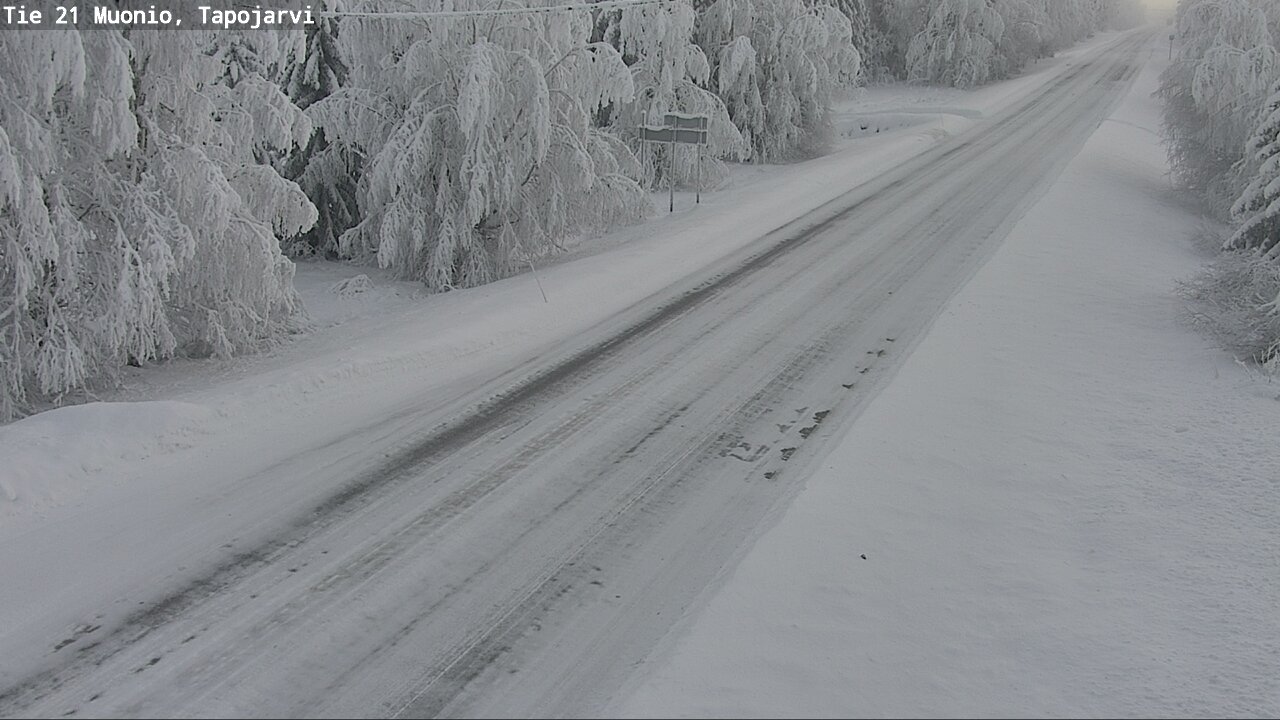 Kelikamerat Kuva Tie 21 Muonio, Tapojärvi, Muonio, Lappi